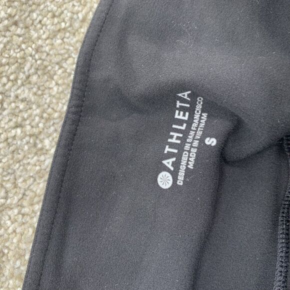 Athleta Salutation Colorblock Asym 7/8 In Powervita Small Yoga Gym Women 54-12 - Picture 3 of 8